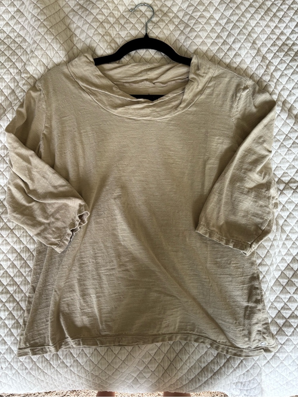 Women's Lightweight Relaxed Tunic in Light Khaki